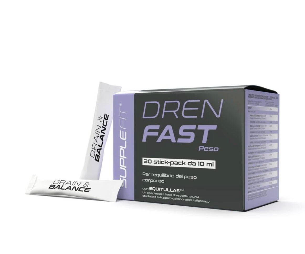 DREN FAST – Suplement për dobësim dhe trajtimin e papërsosmërisë së lëkurës për shkak të celulitit, me Equitullas™ – 300 ml INTB029